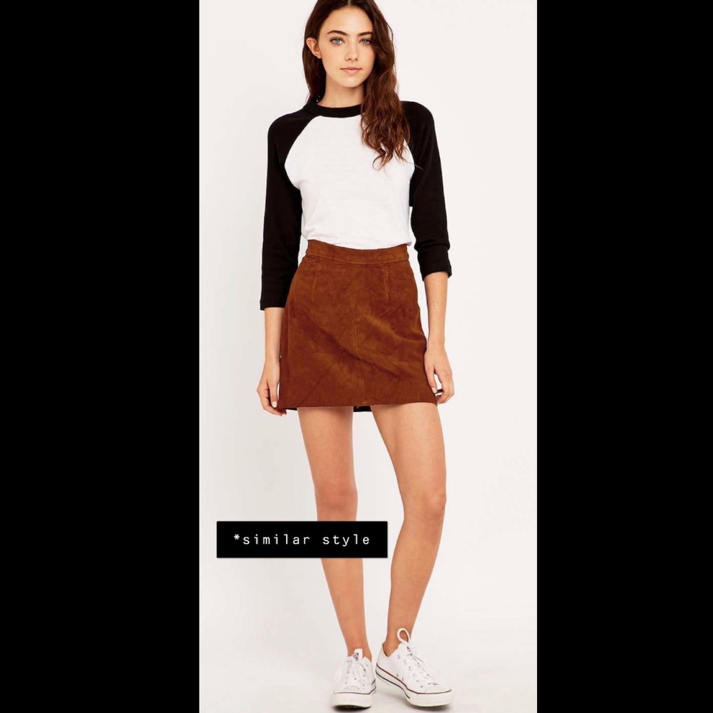 Urban Renewal Suede Mini Skirt